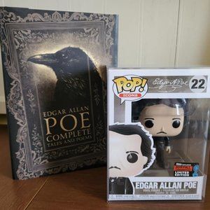 Funko Pop Edgar Allen Poe Bundle Pop and Book Set